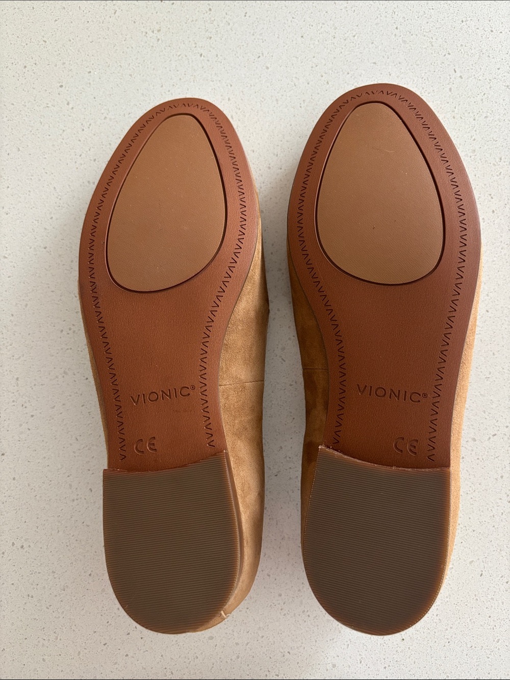 Vionic Tan Suede Slip-On Loafers - Picture 2 of 5